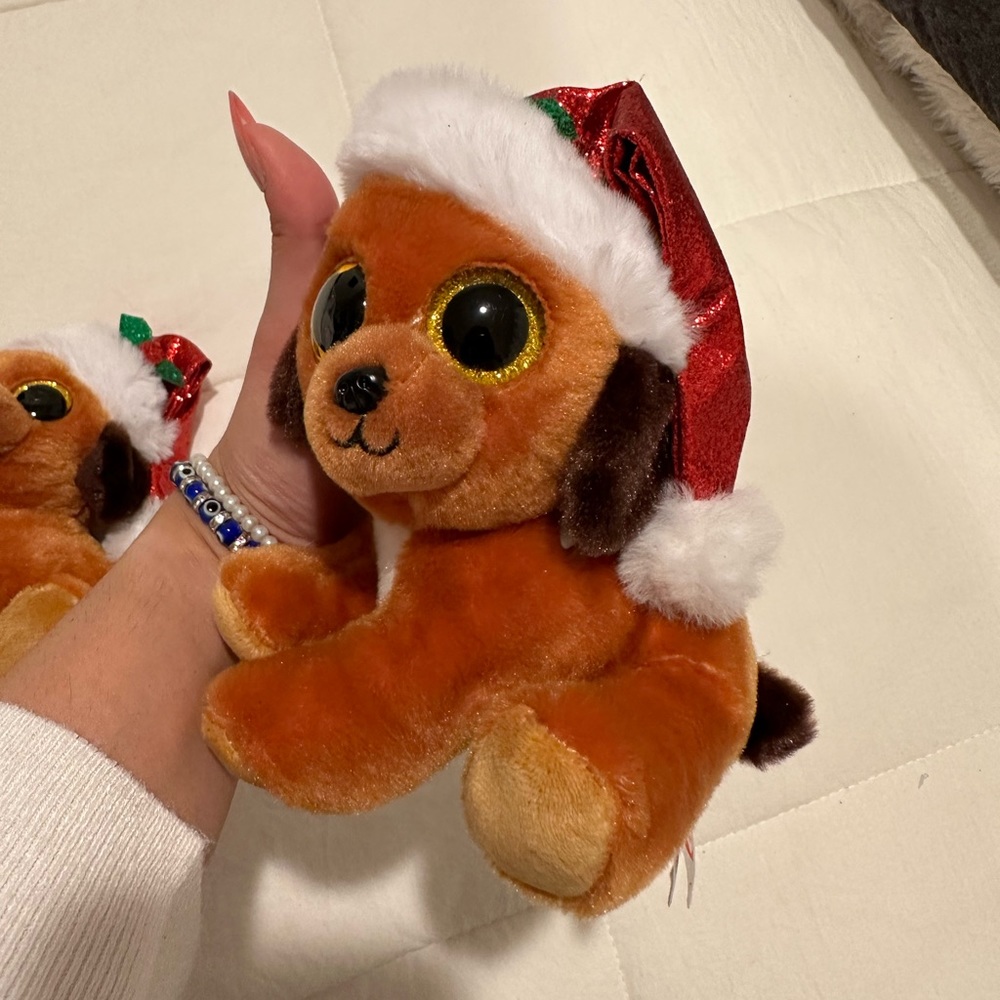 TY BEANIE BOOS christmas dogs